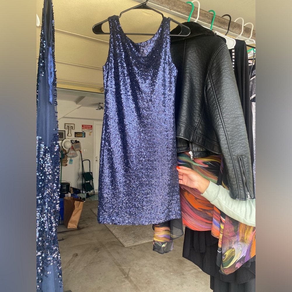 Sparky blue short dress